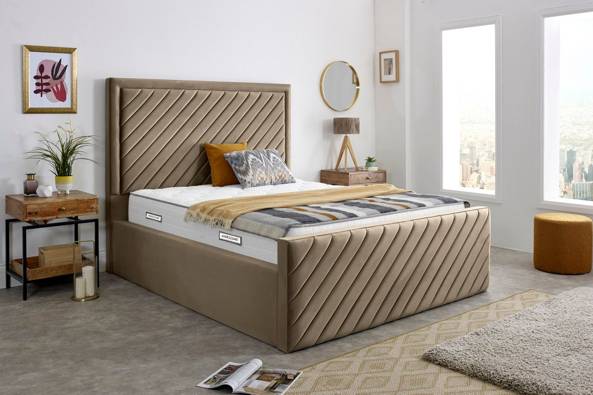 Ceramic Upholstered Gaslift Bed
