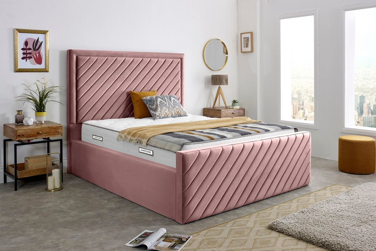 Ceramic Upholstered Gaslift Bed