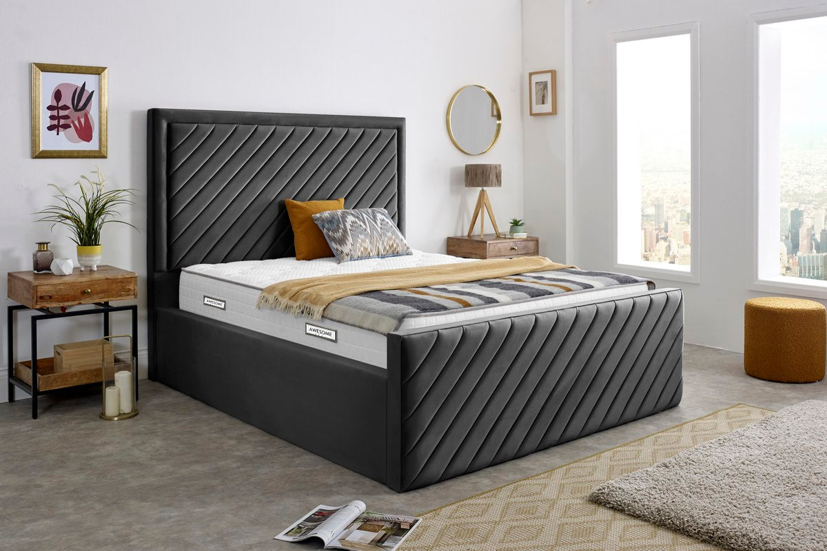 Ceramic Upholstered Gaslift Bed