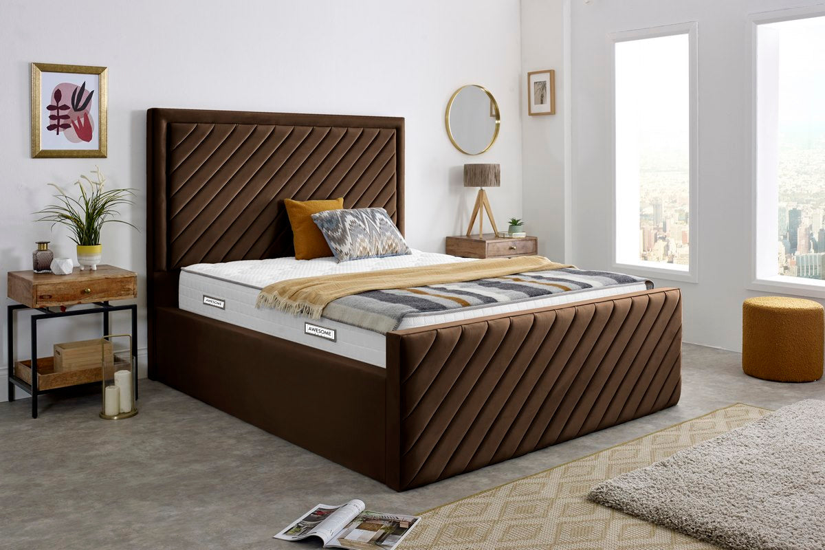 Ceramic Upholstered Gaslift Bed