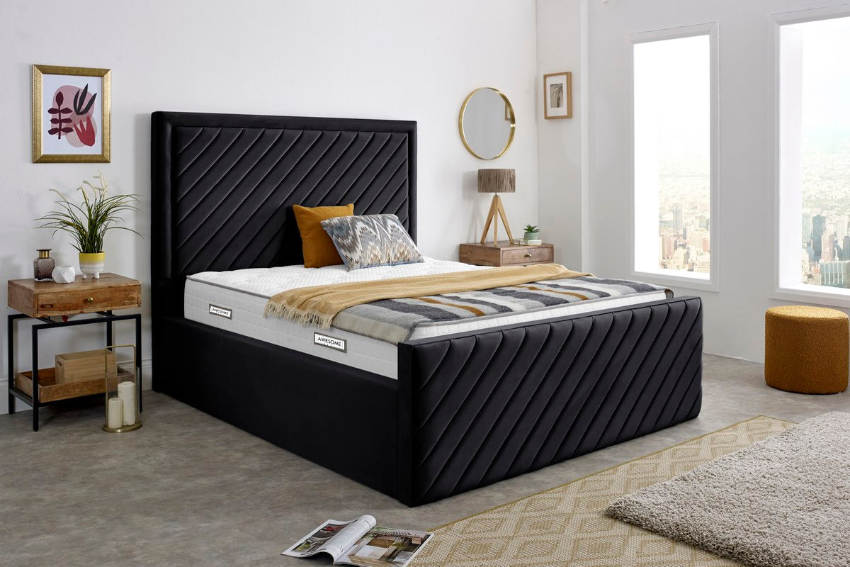 Ceramic Upholstered Gaslift Bed