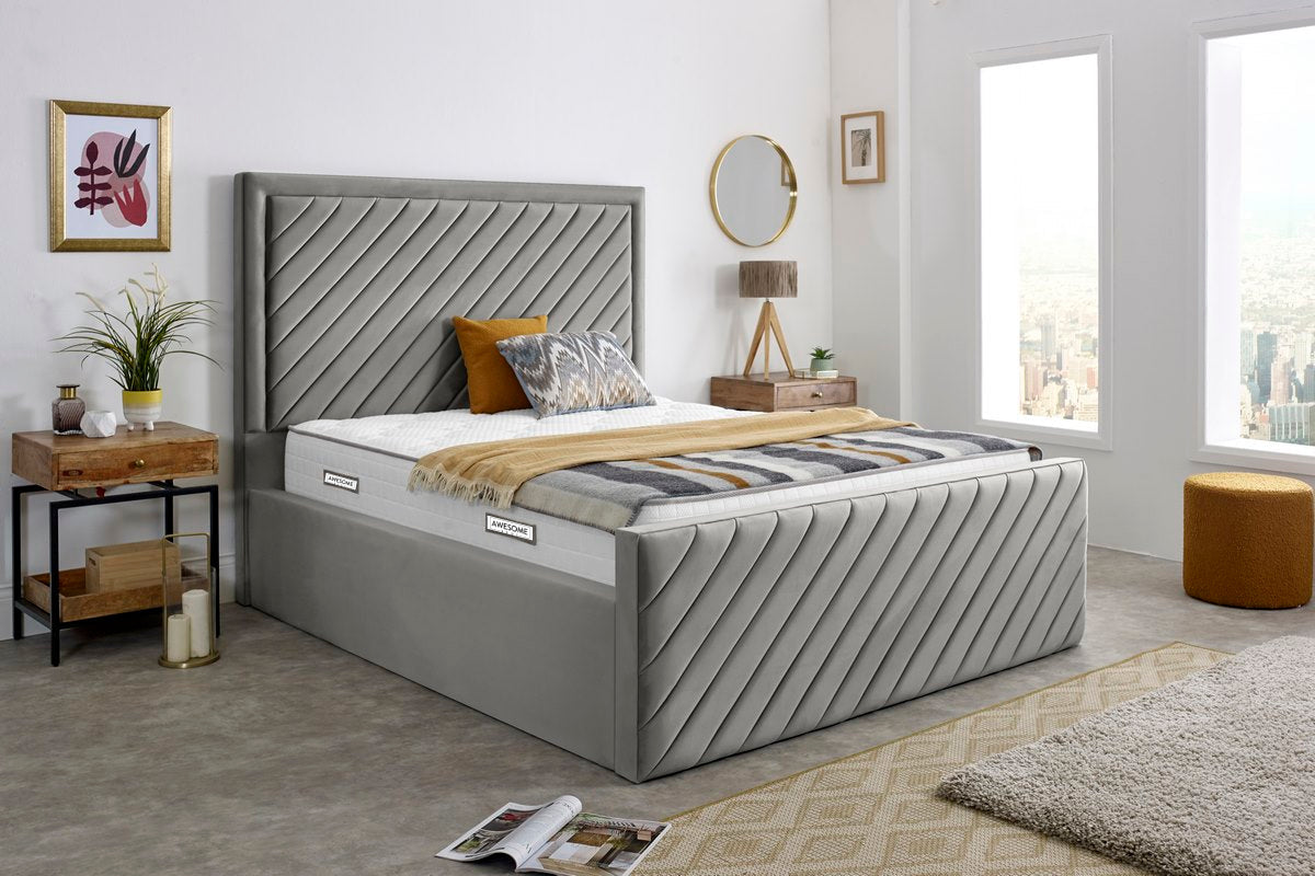 Ceramic Upholstered Gaslift Bed