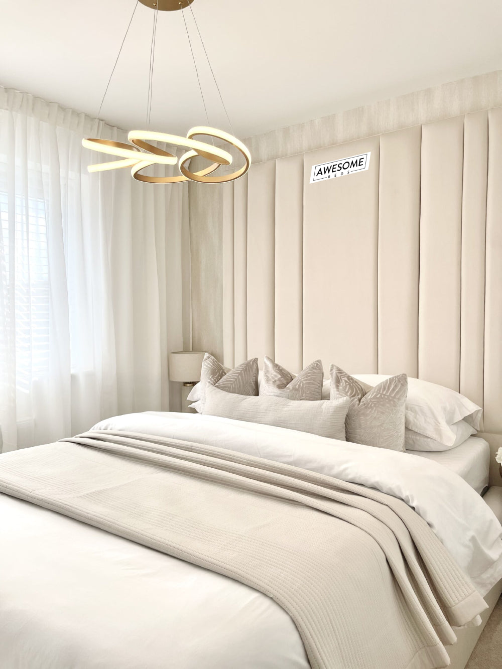 Celina High Headboard Bed