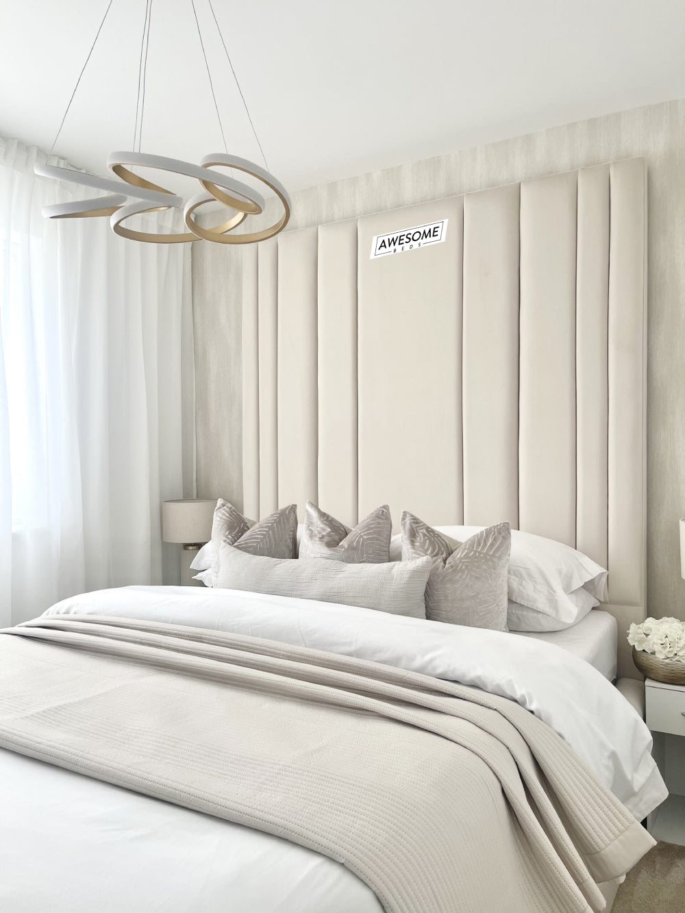 Celina High Headboard Bed