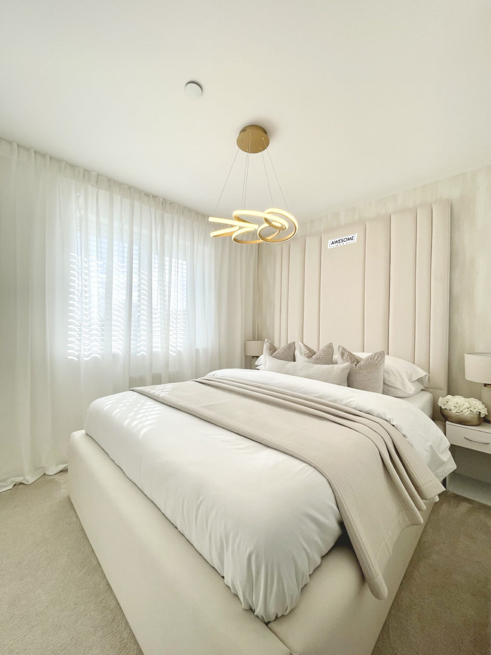 Celina High Headboard Bed