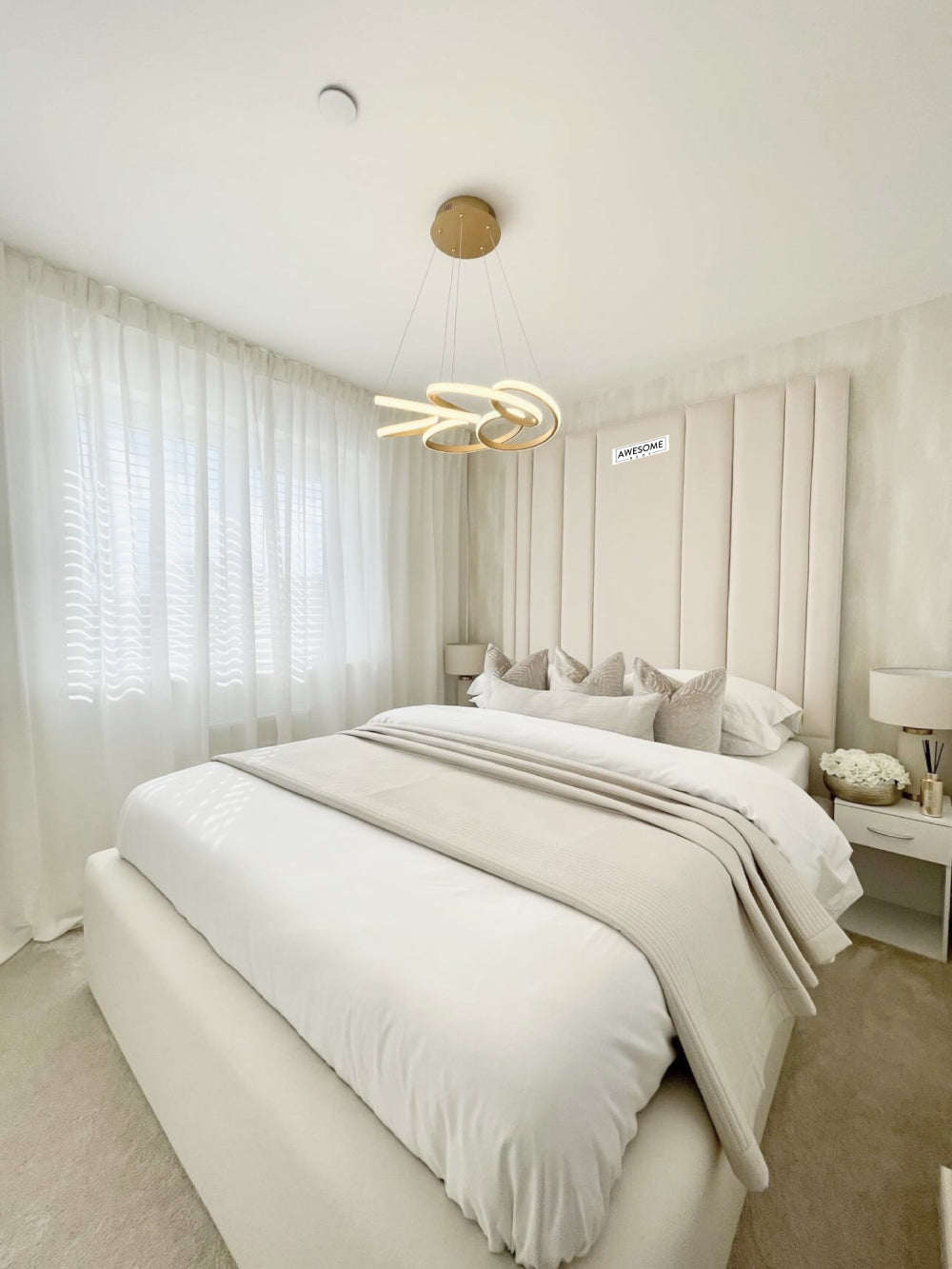 Celina High Headboard Bed