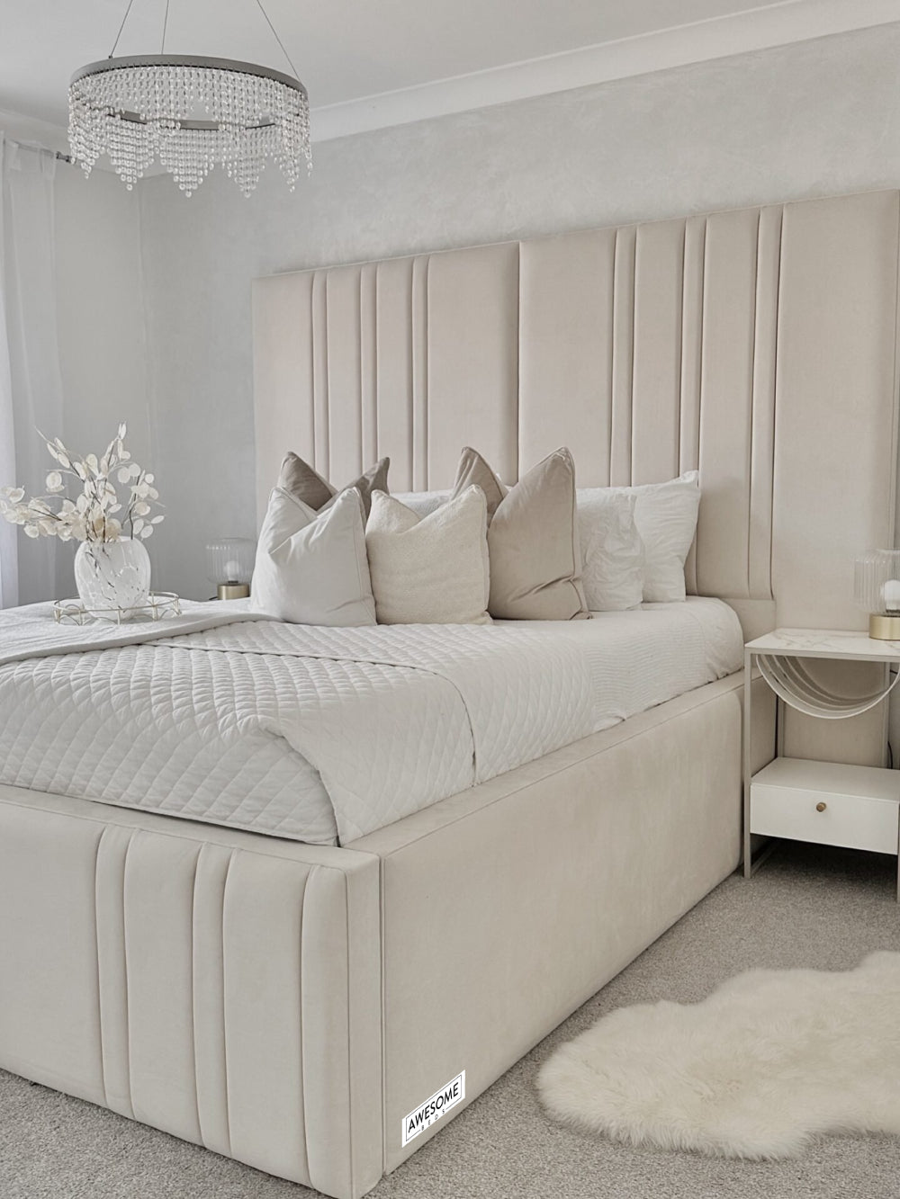 Ameera High Headboard Bed