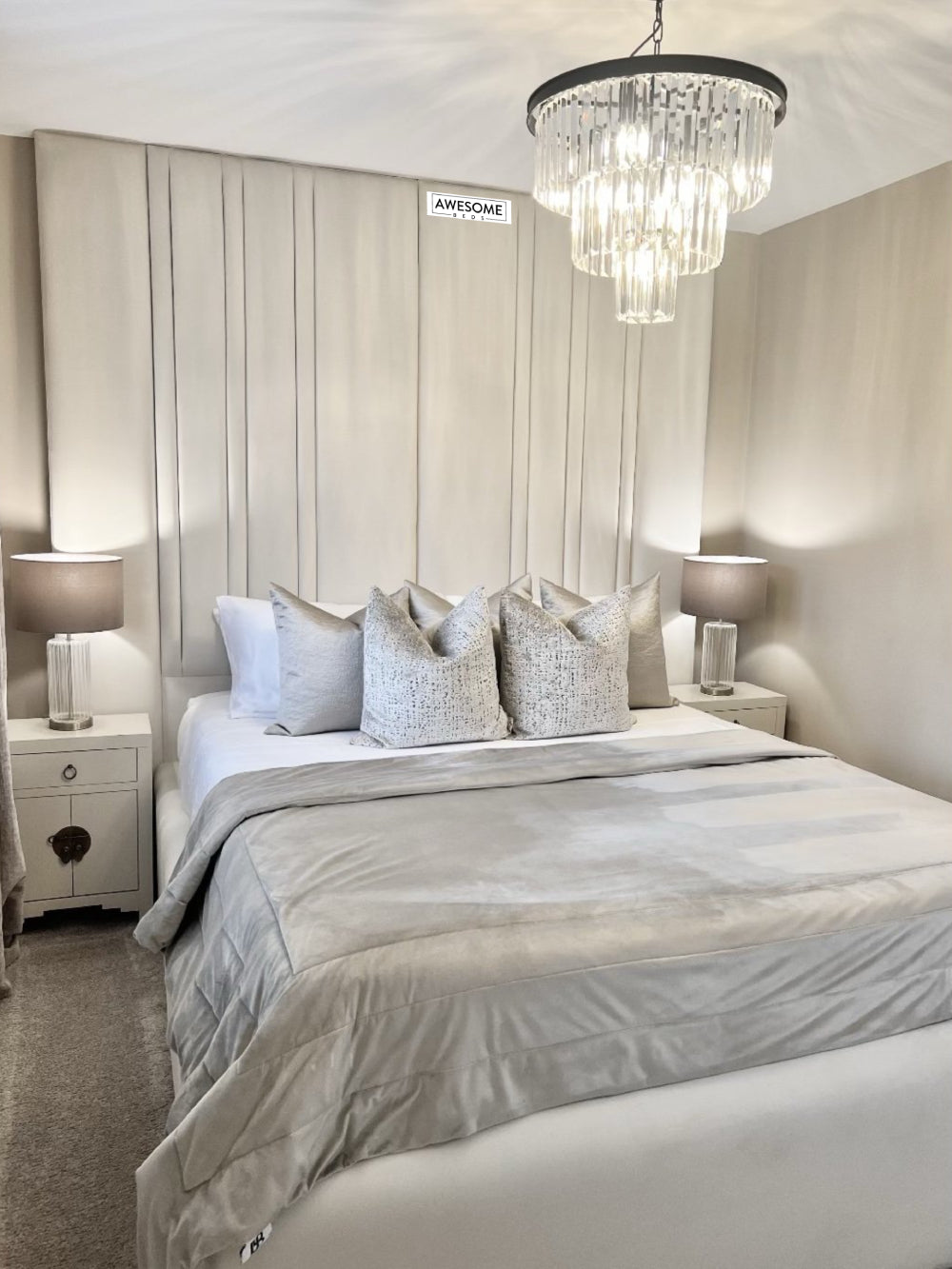 Queen High Headboard Bed