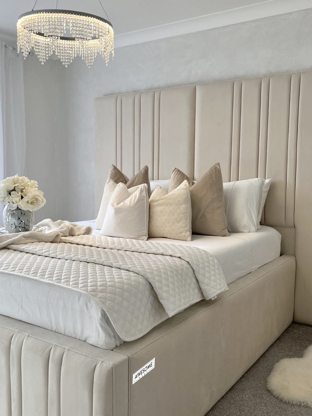 Ameera High Headboard Bed