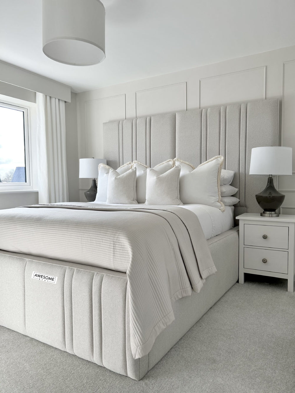 Ameera High Headboard Bed