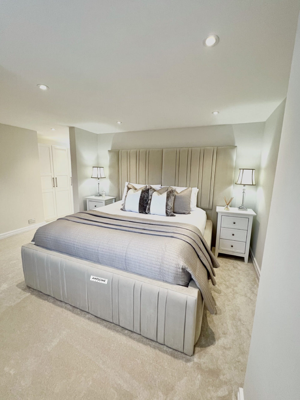 Ameera High Headboard Bed